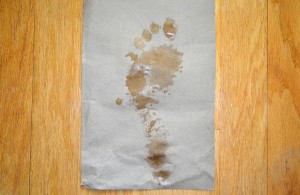 Wet Test to dertermin your foot arch type