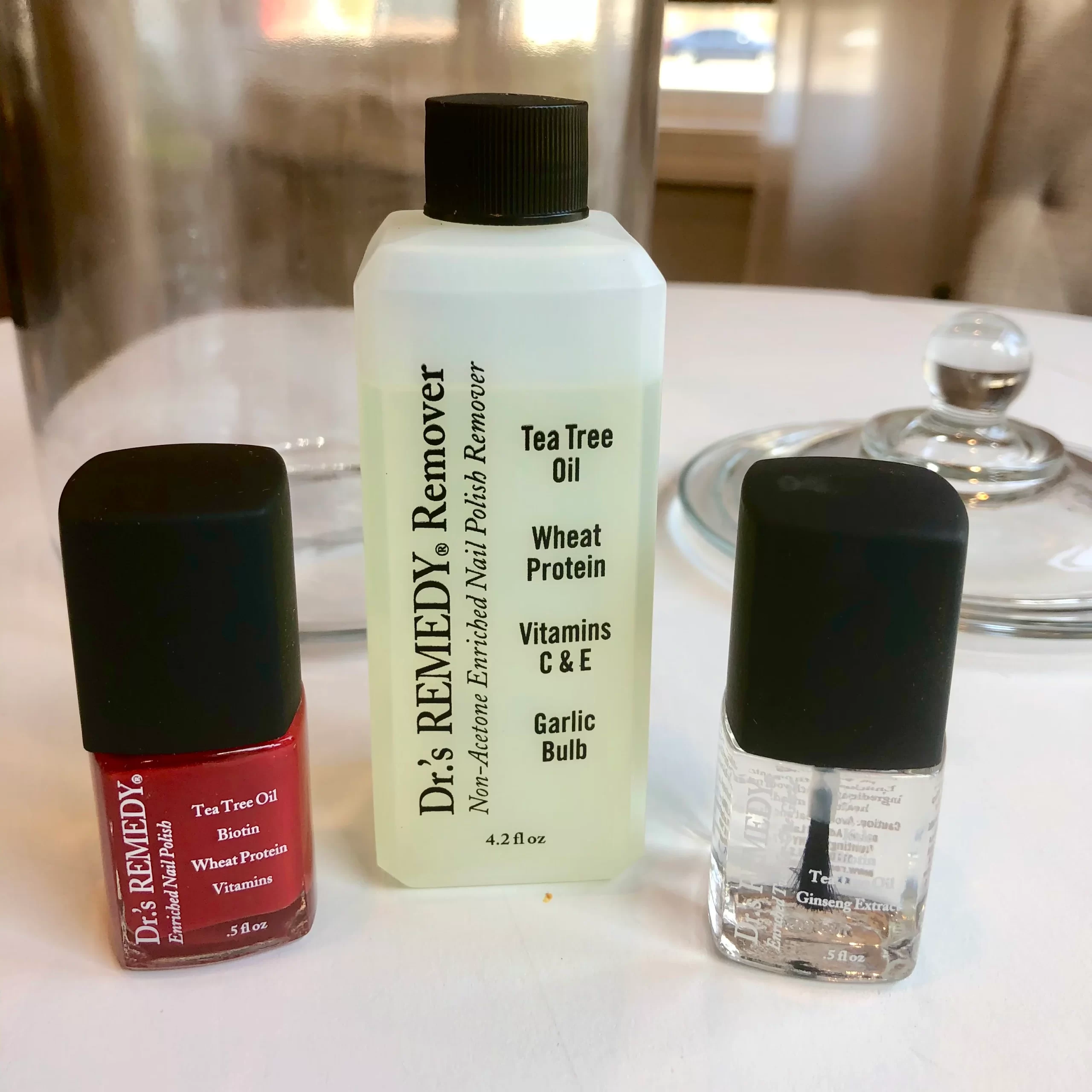Dr's Remedy products in pedicure room